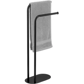 Wenko Handtuchständer Levante, schwarz, Stahl, 30x79x17 cm,