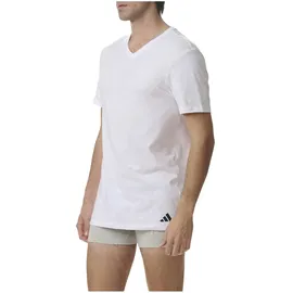 adidas T-Shirt V-Neck weiß M