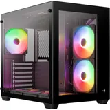 AeroCool PC Gehäuse Dryft-BK-v2 Mid-Tower Schwarz