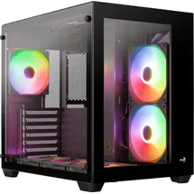 AeroCool PC Gehäuse Dryft-BK-v2 Mid-Tower Schwarz