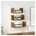 vidaXL Wandregal-Set 3 tlg. 40 x 16 x 14 cm Braun