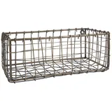 ib laursen Wandkorb aus Metall, antikes Messing, Draht-/Aufbewahrungs-Organizer