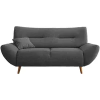 MID.YOU 2-Sitzer-Sofa Drago Anthrazit Chenille