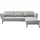 Schöner Wohnen Eckcouch Polyester L-Form 3-Sitzer Silber