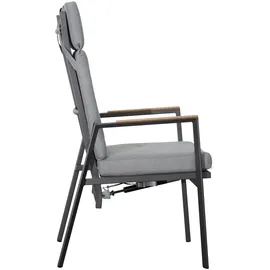 BellaVista Newport Hochlehner 57 x 57 x 111 cm grau 2 St.