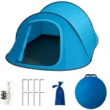 Pop Up Zelt für 2 Personen - Wurfzelt wasserdicht - 2 Mann Campingzelt - Strandzelt Trekkingzelt Festival Zelt Angel Zelt- kleines Packmaß - schneller Aufbau
