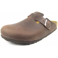 Birkenstock Boston Nubukleder geölt schmal habana 40