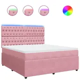 vidaXL Boxspringbett 180 x 200 cm Rosa