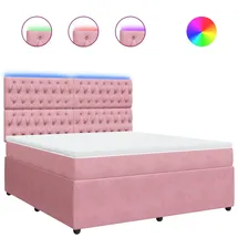 vidaXL Boxspringbett 180 x 200 cm Rosa
