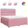 vidaXL Boxspringbett 180 x 200 cm Rosa