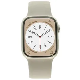 Apple Watch Series 8 GPS + Cellular 41 mm Aluminiumgehäuse polarstern, Sportarmband polarstern