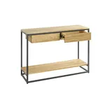 Haku-Möbel Eiche Konsolentisch 100 x 35 x 75 schwarz