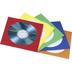 Hama Paper Protection Sleeves - CD-/DVD-Hülle - Kapazität: 1 CD/DVD - Blau, Gelb...