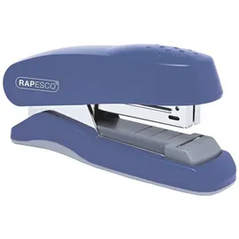 Rapesco Heftgerät 1143, Bürohefter mit Flachheftung, blau, Heftleistung 30 Blatt
