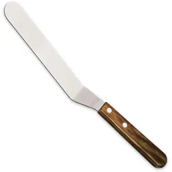 Tramontina LANDHAUS Konditor Winkelpalette, Tortenmesser, Streichmesser, rostfreier Edelstahl, FSC-zertifizierter Holzgriff, spülmaschinenfest