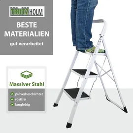 Trutzholm Trittleiter Klappleiter 3 Stufen