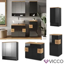 Vicco Eden 4-tlg. anthrazit matt/anthrazit hochglanz
