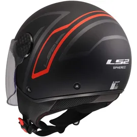LS2 SPHERE LUX II MINIM Black/Red XL