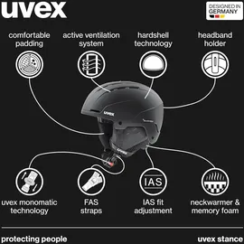 Uvex Stance 54-58 cm Black matt