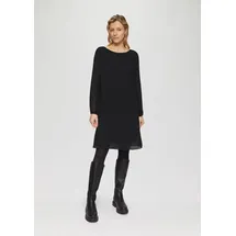 s.Oliver Plissiertes Chiffonkleid Minikleid Schwarz 42