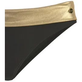 LASCANA Bikini-Hose Damen Schwarz/Goldfarben 42