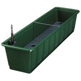 geli Blumenkasten AQUA Green Plus incl. Bewässerung und Wasserstandsanzeiger, Farben:dunkelgrün 11;Länge:60 cm