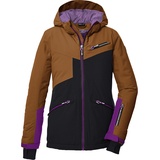 KILLTEC Mädchen Skijacke/Funktionsjacke mit Kapuze und Schneefang KSW 117 GRLS SKI JCKT, braun, 176,