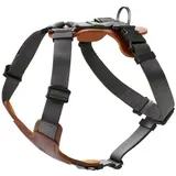 Hunter AALBORG MIXED Hundegeschirr, S, cognac/grau, 46 - 67 cm