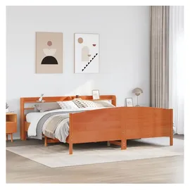 vidaXL Massivholzbett 180 x 200 cm Braun