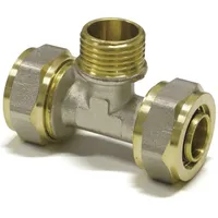 Pipetec Schraubfitting-T-Stück mit Außengewinde 26 x 3,0 - 3/4''