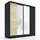 A&J MöbelLand Schwebetürenschrank SOLO 200 x 215 x 59,5 cm Schwarz