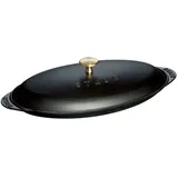 Staub Fischplatte 31 cm schwarz