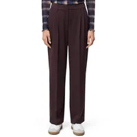 Zero Stoffhose mit Bügelfalte 30 Inch in chocolate plum,
