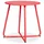 Homestyle4u Beistelltisch Gartentisch Ø 44,5 x 44,5 cm Rot