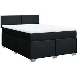 vidaXL Boxspringbett 140 x 200 cm Schwarz