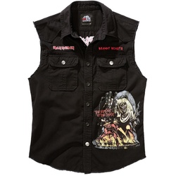 Brandit Funktionsweste Brandit Herren Weste Iron Maiden Vintage Shirt NOTB schwarz 7XL