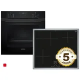 Siemens EQ522I1BZ, Einbau-Backofen-Set, EH64KBFB5E + HB237GBB3, Einbau-Backofen, Induktionskochfeld