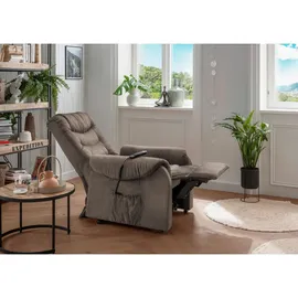 Livetastic Fernsehsessel, Braun, Textil, 76x106x94 cm, Made in EU, Stoffauswahl, Relaxfunktion, Netzbetrieb, Wohnzimmer, Sessel, Fernsehsessel