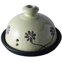 KANLVU Elegant Knoblauchtopf Mit Deckel, Keramik Zwiebeltopf Für KüchenBehälter, Belüftet Bewahrt Die Frische, Knoblauch Aufbewahrung Für Den Hausgebrauch