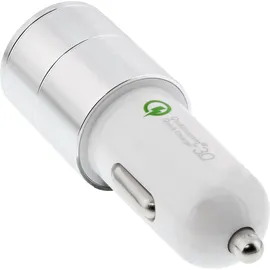 InLine USB KFZ Ladegerät Quick Charge 3.0 12/24V DC 36 W weiß