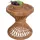 Mendler Beistelltisch HWC-M31, Blumentisch Rattantisch Kaffeetisch, rund 43x38x38cm, Kubu-Rattan natur