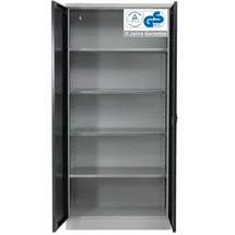Proregal BEE Aktenschrank 195 x 92 x 60 cm Grau-Schwarz