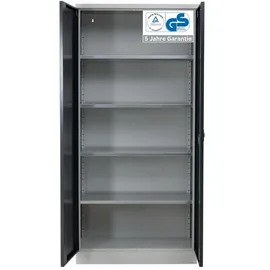 Proregal BEE Aktenschrank 195 x 92 x 60 cm Grau-Schwarz