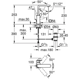 Grohe Allure Einhandmischer Warm Sunset
