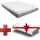 sleezzz Viskoelastik-Matratze Sleezzz Premium 120 x 200 cm, Höhe 20 cm, Härtegrad H2/H3, mit Wendegriffen + Sleezzz® Cool Kühl-Effekt Kissen gratis