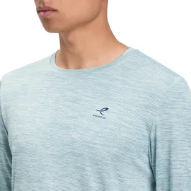 Energetics Herren Shirt He.-Langarmshirt Telly II LS M, Größe XL in Grau MELANGE/BLUE AQUA/BL