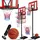Kesser Basketballkorb Premium Rot 230 - 305 cm