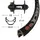 Bikeparts Bike-Parts Laufrad|Vorderrad 28 Zoll Deore Disc 6-Loch schwarz Schnellspanner 36-Loch ZAC 2000) Disc schwarz Nirosta-Speichen schwarz