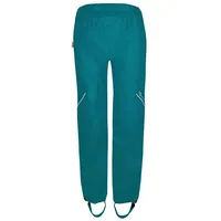 Trollkids Lofoten Rain Hosen - Teal - 140 cm