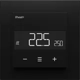 Heat it Heatit Z-TRM6 Z-Wave Plus Thermostat Raumregler mit ext. Sensor für Fußbodenheizung elektrisch und wassergeführt, IR-Heizung, Farbe: schwarz,